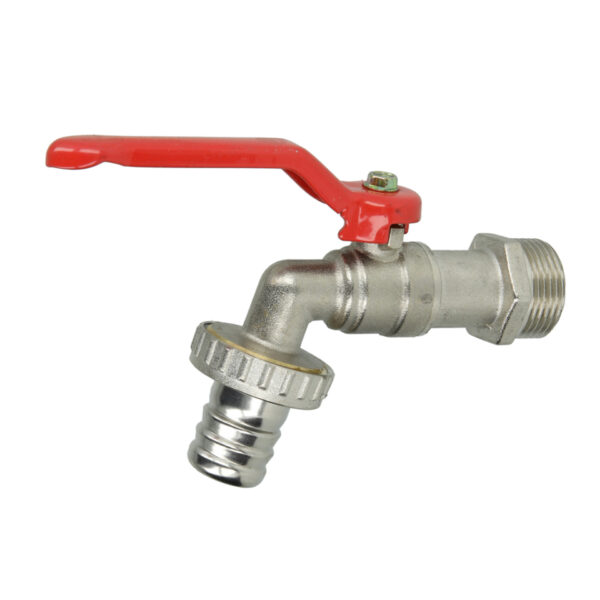 MAT GECHROMEERDE DUBBELDIENST BOLKRAAN  MET RODE HENDEL 132 3/4