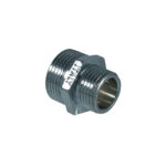 VERCHROOMDE MESSING VERLOOPNIPPEL 2245 1/2X3/8