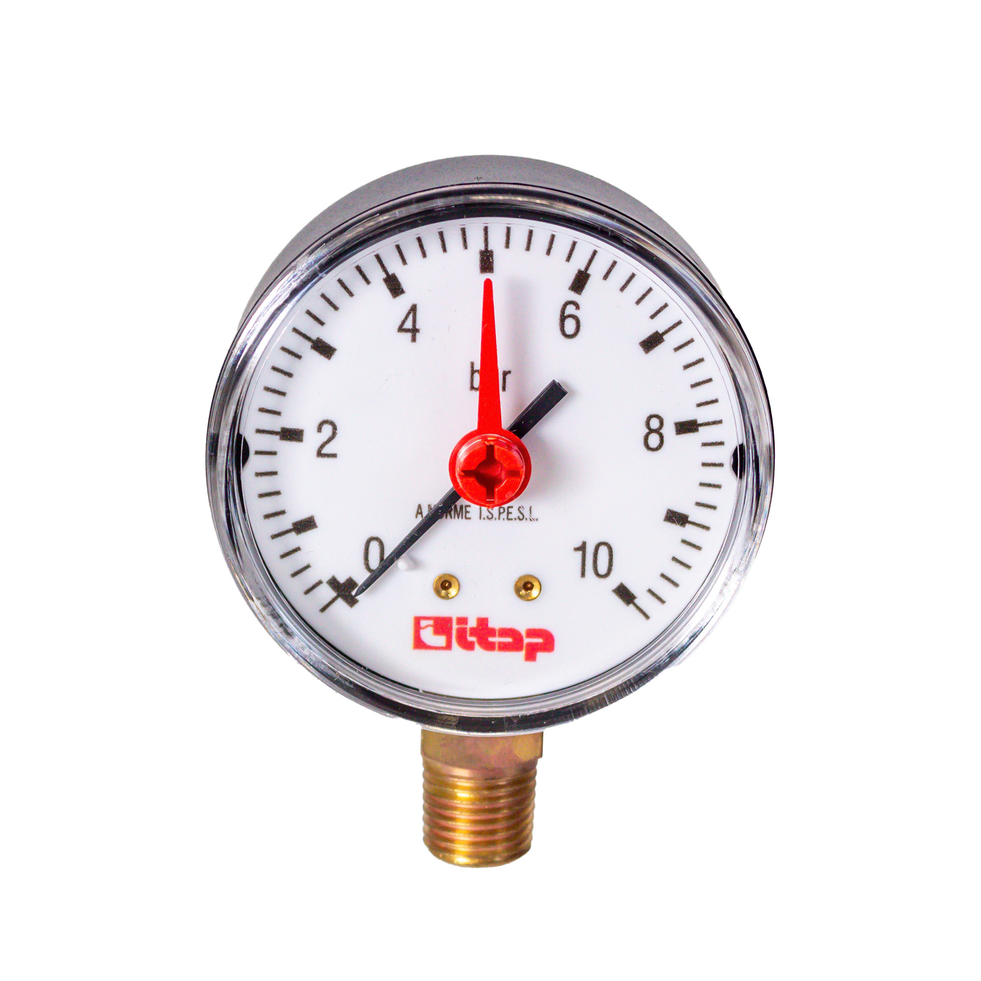 0190350ee1.jpg MANOMETER RADIAAL 6314 10BAR - Image 1