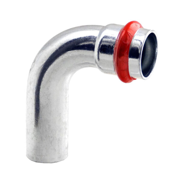 PRESS STAALVERZINKT 'V' BOCHT 90° M.VR. 15 C21ZCVILBP