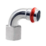 PRESS STAALVERZINKT 'V' BOCHT 90° VR. 1/2X18 C82PDVILBP