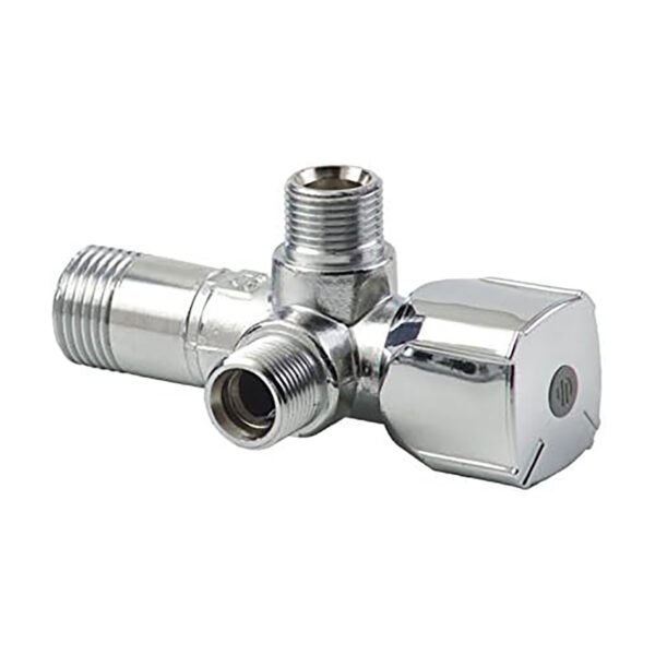 TWIN DUBBELE HOEKSTOPKRAAN 1/2 BELGAQUA GOEDGEKEURD