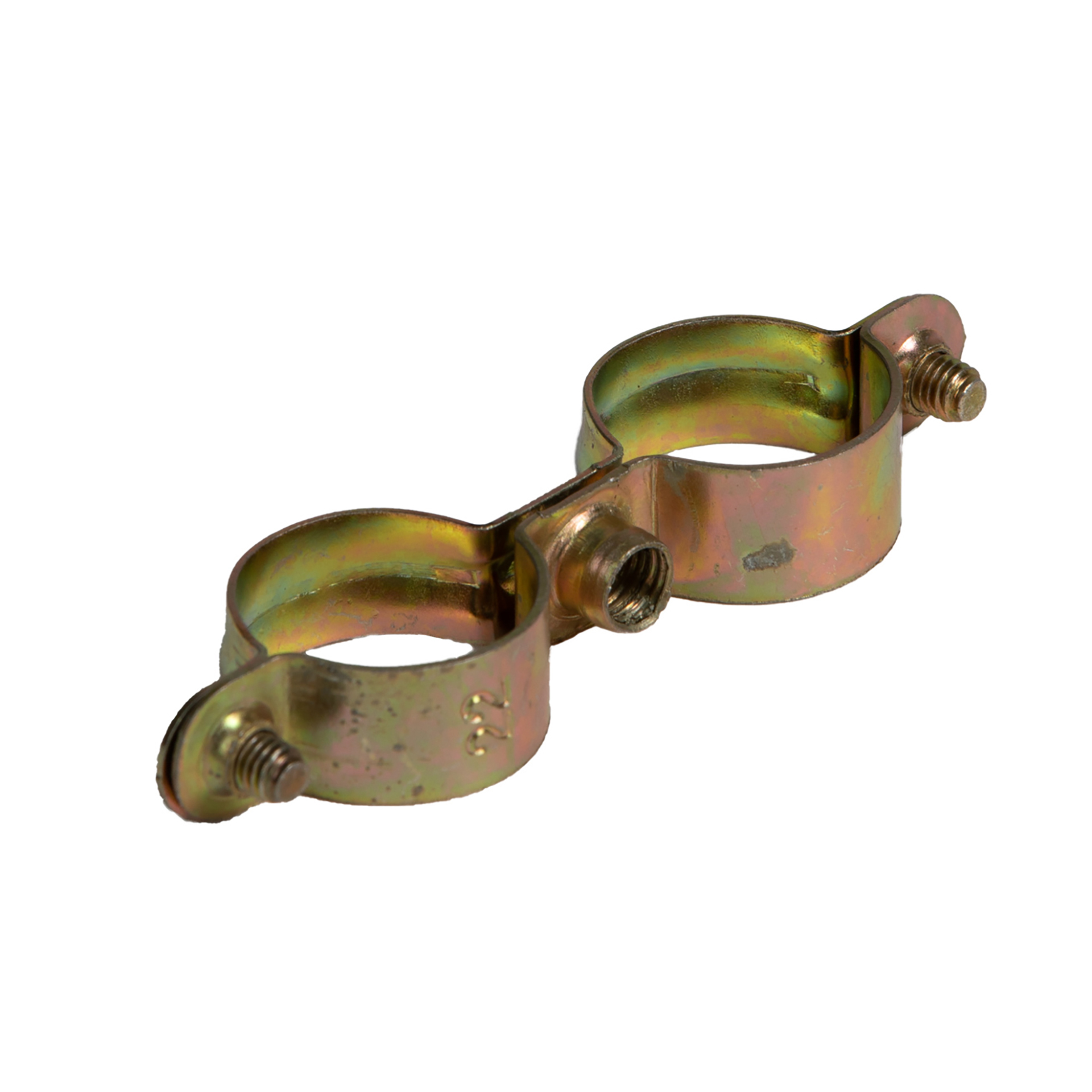 0191a48f6b.jpg DUBBELE ISO BEUGEL IN GEBICHROMATEERD STAAL 422DI 26X28 PER 25ST - Image 1