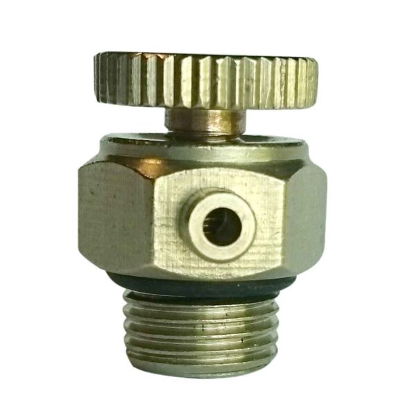 VERCHROOMDE ONTLUCHTER MET WIELTJE 191 1/8