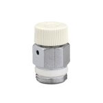 VERCHROOMDE ONTLUCHTER MET WIELTJE KOP PLASTIC 194 1/4