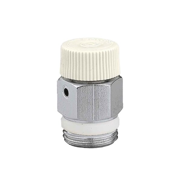 VERCHROOMDE ONTLUCHTER MET WIELTJE KOP PLASTIC 194 1/4