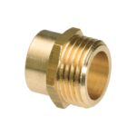 RECHTE KOPPELING MESSING 8246 3/4MX15