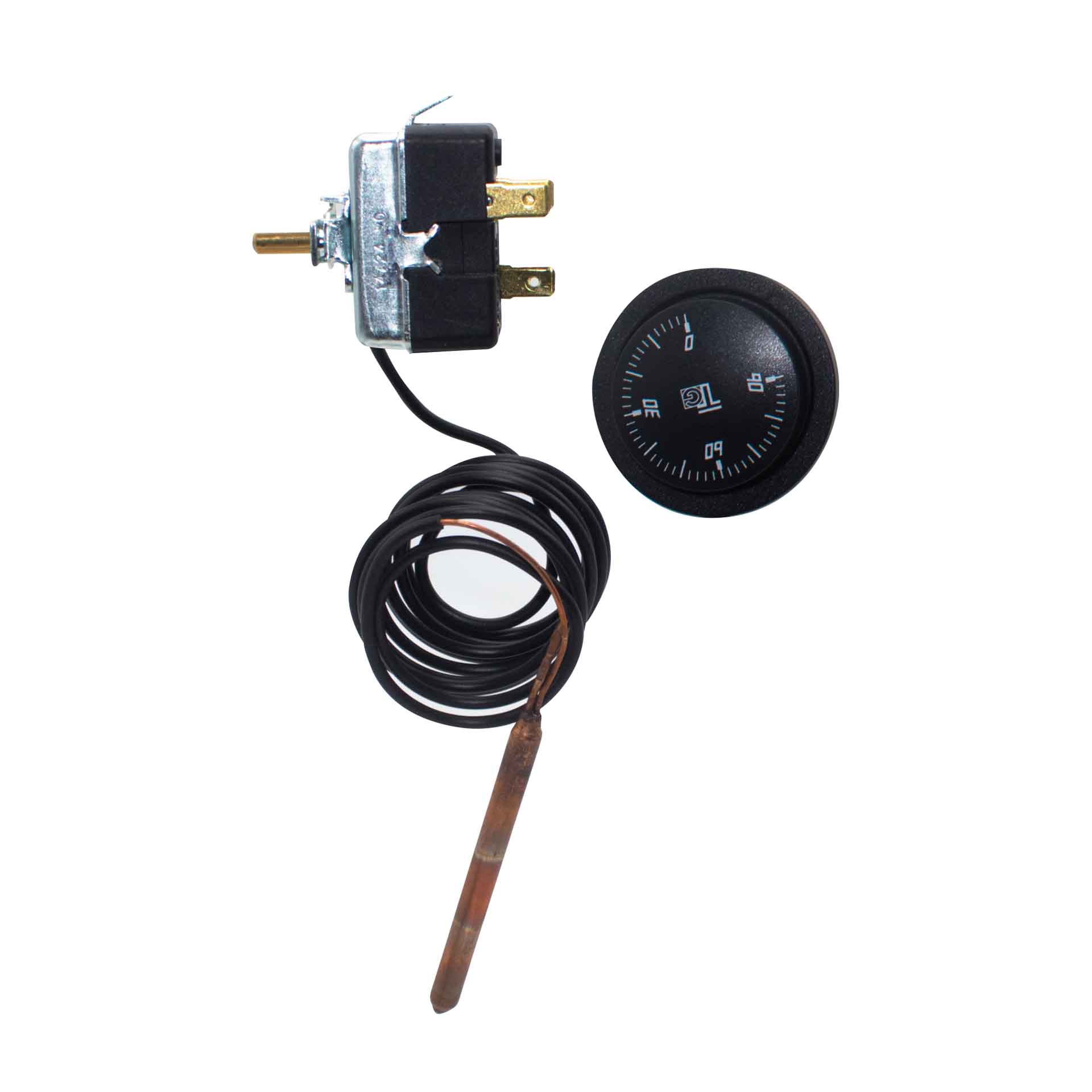 14091000.jpg REGELTHERMOSTAAT MET CAPILLAIR 14091 (MET KNOP+ROZET) - Image 1