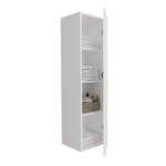 ELITE COLUMN CABINET WITH HORIZONTAL RELIEF (135CM) - MATT WHITE - Image 2