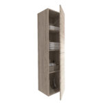 ARMOIRE COLONNE ELITE AVEC RELIEF HORIZONTAL (135CM) - BOIS CLAIR – Image 2