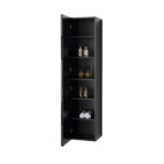 ARMOIRE LAVABO BEGONIA - 1 TIROIR - SANS POIGNÉE - FERMETURE DOUCE - 99X42X52,5 CM - CHÊNE NOIR – Image 18