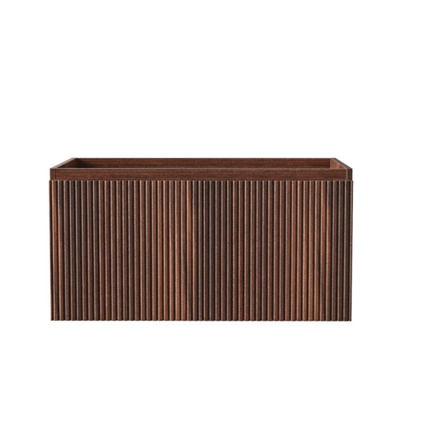 ALONI ELA VANITY UNIT - 1 DRAWER - HANDLELESS - SOFT CLOSE – 80X40X45 CM - WENGE