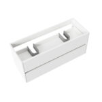 ALONI HAYAT VANITY UNIT - 2 DRAWERS - HANDLELESS - SOFT CLOSE – 59,5X50X45 CM - GLOSSY WHITE - Image 34