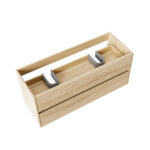 ALONI HAYAT VANITY UNIT - 2 DRAWERS - HANDLELESS - SOFT CLOSE – 59,5X50X45 CM - OAK - Image 30