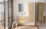 ALONI HAYAT VANITY UNIT - 2 DRAWERS - HANDLELESS - SOFT CLOSE – 59,5X50X45 CM - OAK - Image 16