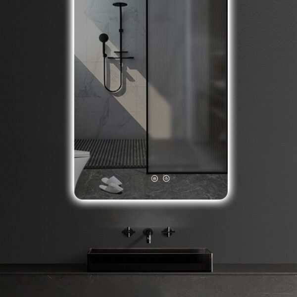 ALONI QUEEN MIRROR - WITH LED LIGHTING - RECTANGULAR - FRAMELESS - WITH HEATING - LED COLOR TEMPERATURE 3500-6500K - 60X80CM