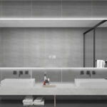 ALONI QUEEN MIRROR - WITH LED LIGHTING - RECTANGULAR - FRAMELESS - WITH HEATING - LED COLOR TEMPERATURE 3500-6500K - 160X60CM