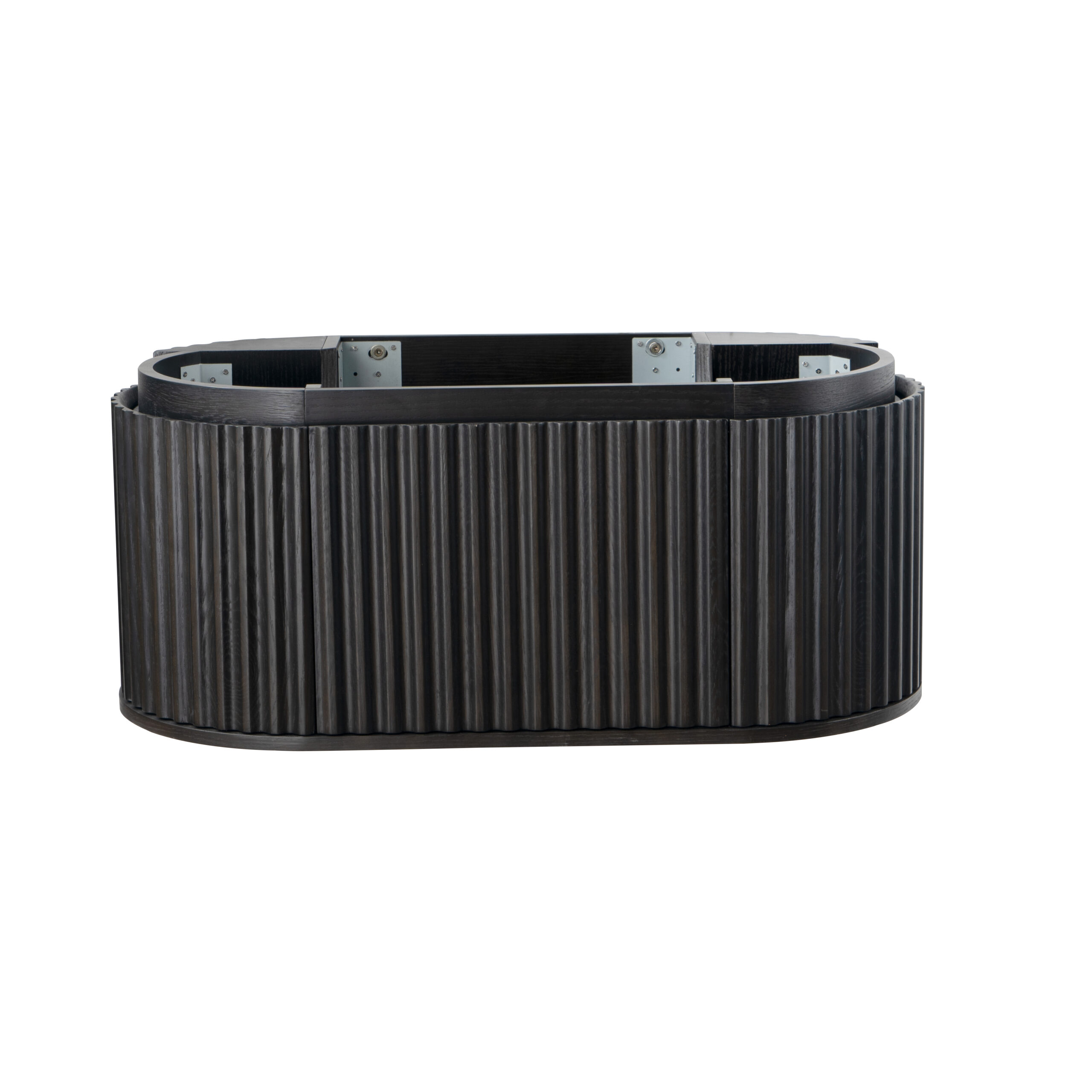 beg100.02-8.jpg BEGONIA VANITY UNIT - 1 DRAWER - HANDLELESS - SOFT CLOSE – 99X42X52,5 CM - BLACK OAK - Image 1