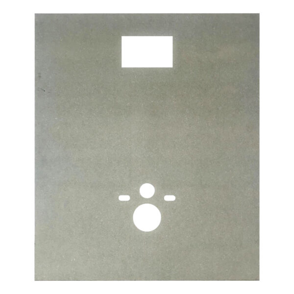 ALONI WATER-RESISTANT PANEL FOR WALL-MOUNTED TOILET - MDF - PRE-DRILLED - SUITABLE FOR GEBERIT CONCEALED CISTERNS - 122X100X1,5 CM