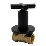 ALONI CROSS BUILT-IN ANGLE STOP VALVE 1/2X1/2 -MAT BLACK