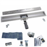 ALONI STAINLESS STEEL SHOWER TRUNK COMPLETE 60CM