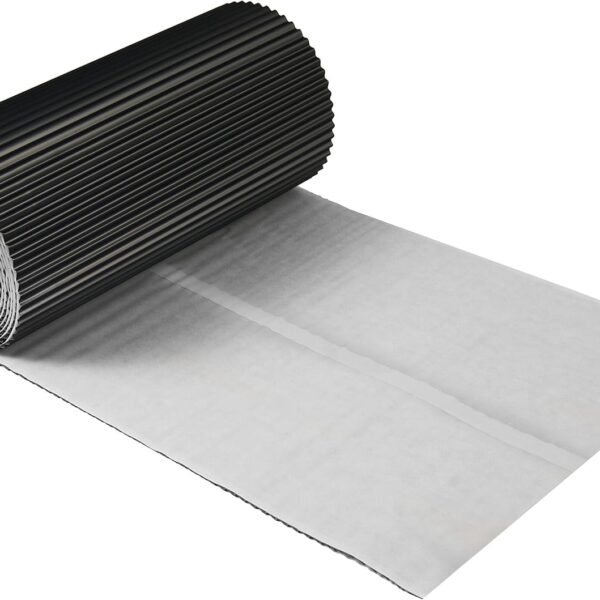 SUBSTITUT DE PLOMB AUTO-ADHÉSIF NOIR 30 CM X 5 M |RUBAN CLIGNOTANT AUTO-ADHÉSIF |ALUMINIUM ET BUTYLE DE QUALITÉ SUPÉRIEURE |STRUCTURE 3D POUR TOITS DE CHEMINÉE