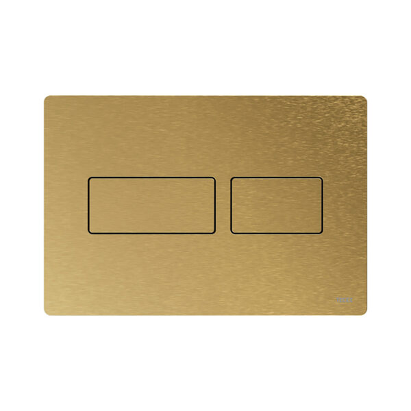 TECESOLID WC FLUSH PLATE - DUAL FLUSH - BRUSHED BRASS