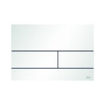 TECESQUARE II METAL WC FLUSH PLATE - DUAL FLUSH - MATT WHITE