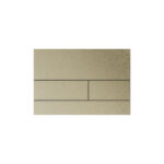 TECESQUARE II METAAL WC-BEDIENINGSPLAAT VOOR DUOSPOELTECHNIEK, GEBORSTELD NIKKEL (MET ANTI-VINGERPRINT)