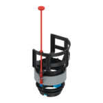 TECE FLUSH VALVE BASKET WITH FLOW RATE ADJUSTMENT KNOB