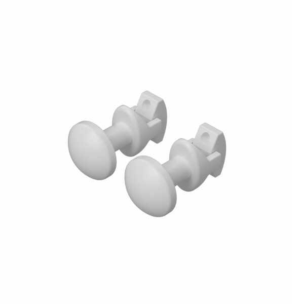 HANDDOEKKNOP (VERPAKT PER 2 ST) WIT