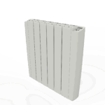 ELEKTRISCHE RADIATOR MUUR ALUMINIUM MET STEKKER EN AFSTANDSBEDIENING WIT 2000W-580x1080MM