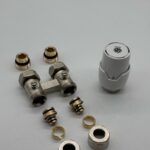 JEU DE RACCORDEMENT ERFU H-BLOCK POUR SORTIE AU SOL AVEC TÊTE THERMOSTATIQUE M30 1/2M-16/2