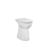 RAISED TOILET BOWL WITHOUT BIDET WITH FLOOR CONNECTION - WHITE