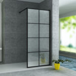 ALONI SHOWER PANEL (800X2000X8MM) - MATT BLACK