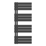 HANDDOEKRADIATOR LINKS AANSLUITING/COMB- ZWART 1200X500-593W