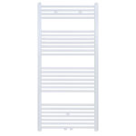 BELRAD HANDDOEKDROGER - LINKS-RECHTS/MIDDENAANSLUITING - 754 WATT - 1400X600CM - GLANZEND WIT