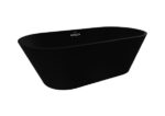 ALONI BAUCI FREESTANDING BATHTUB - SOLID SURFACE - 170X80X58,5 CM - MATT BLACK