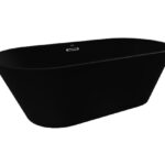 ALONI BAUCI FREESTANDING BATHTUB - SOLID SURFACE - 170X80X58,5 CM - MATT BLACK