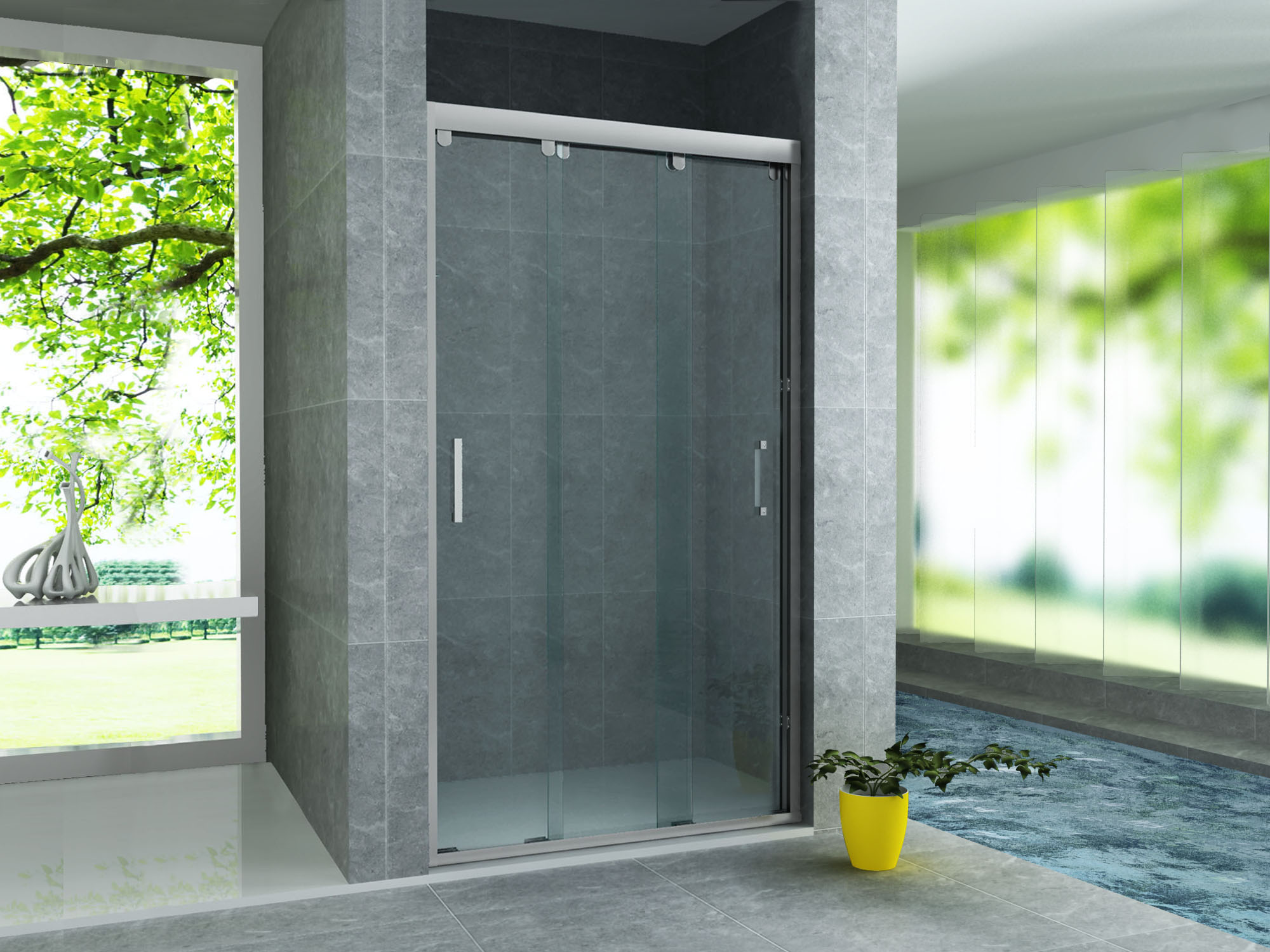 CR-SD090.jpg ALONI 3 SLIDING DOORS 8MM NANO (90X200MM) - Image 1
