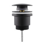 ALONI CLICKWASTE PUSH-UP 5/4 OVERFLOW -MAT BLACK