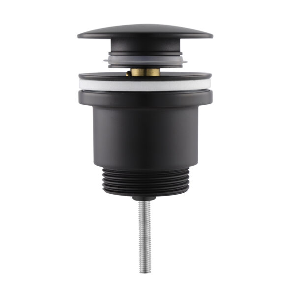 ALONI CLICKWASTE PUSH-UP 5/4 OVERFLOW -MAT BLACK