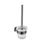 ALONI TOILET BRUSH WITH HOLDER - GUNMETAL