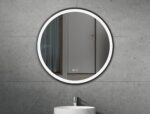 ERFU SPIEGEL LED ANTI-MIST Φ80CM ZWART FRAME