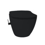 CREAVIT RIMOFF TOILETTE SUSPENDU AVEC BIDET EAU CHAUDE/FROIDE - NOIR MAT – Image 3