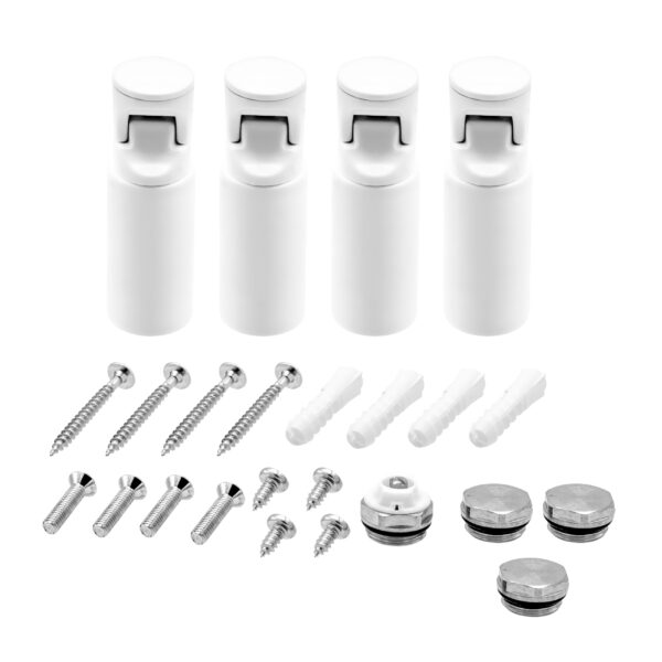 FIXATION SET TOWEL DRYER - 4PCS - WHITE