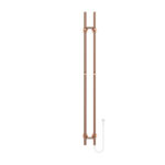 BELRAD ROD TOWEL DRYER - ELECTRIC - DOUBLE - 120W - Ø2,5CM - 150X16,8X12,7 CM - BRUSHED COPPER