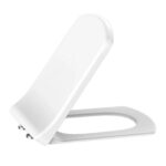 CREAVIT LARA TOILET SEAT - D-SHAPE - SOFT CLOSE - QUICK RELEASE - DUROPLAST - STAINLESS STEEL HINGES - GLOSSY WHITE