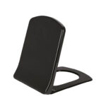 CREAVIT LARA TOILET SEAT - D-SHAPE - SOFT CLOSE - QUICK RELEASE - DUROPLAST - STAINLESS STEEL HINGES - MATT BLACK