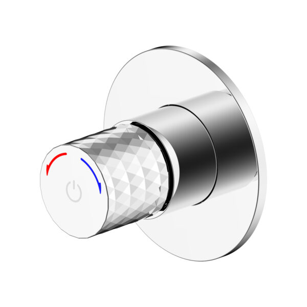 ALONI FLOW SHOWER AND BIDET MIXER - PUSH BUTTON - CONCEALED - CHROME